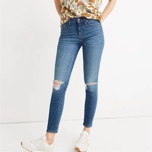 Madewell 9” High-Rise Skinny Crop Jeans in Delmar Wash size 26